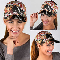 Hawaii Japanese Culture Black Classic Cap Spring Cranes Aloha Pattern LT01 - Polynesian Pride