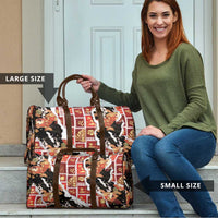 Hawaii Japanese Culture Black Travel Bag Spring Cranes Aloha Pattern LT01 - Polynesian Pride