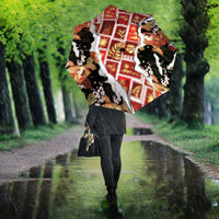 Hawaii Japanese Culture Black Umbrella Spring Cranes Aloha Pattern LT01 - Polynesian Pride