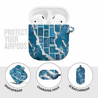 Hawaii Japanese Culture Blue AirPods Case Spring Cranes Aloha Pattern LT01 - Polynesian Pride