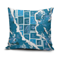 Hawaii Japanese Culture Blue Pillow Cover Spring Cranes Aloha Pattern LT01 Blue - Polynesian Pride