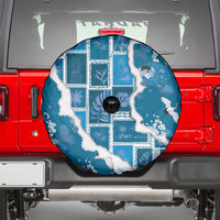 Hawaii Japanese Culture Blue Spare Tire Cover Spring Cranes Aloha Pattern LT01 - Polynesian Pride
