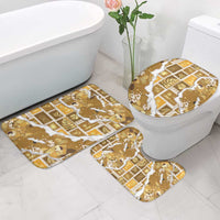 Hawaii Japanese Culture Gold Bathroom Set Spring Cranes Aloha Pattern LT01 - Polynesian Pride