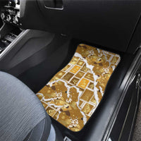 Hawaii Japanese Culture Gold Car Mats Spring Cranes Aloha Pattern LT01 - Polynesian Pride