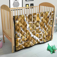 Hawaii Japanese Culture Gold Quilt Spring Cranes Aloha Pattern