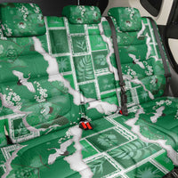 Hawaii Japanese Culture Green Back Car Seat Cover Spring Cranes Aloha Pattern LT01 - Polynesian Pride