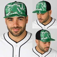Hawaii Japanese Culture Green Baseball Net Cap Spring Cranes Aloha Pattern LT01 - Polynesian Pride