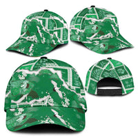Hawaii Japanese Culture Green Classic Cap Spring Cranes Aloha Pattern LT01 - Polynesian Pride