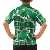 Hawaii Japanese Culture Green Hawaiian Shirt Spring Cranes Aloha Pattern LT01 - Polynesian Pride