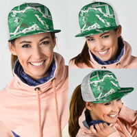 Hawaii Japanese Culture Green Mesh Trucker Cap Spring Cranes Aloha Pattern LT01 - Polynesian Pride