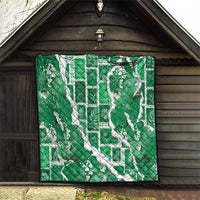 Hawaii Japanese Culture Green Quilt Spring Cranes Aloha Pattern LT01 - Polynesian Pride