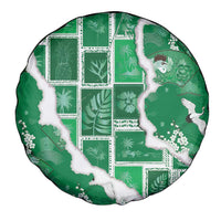 Hawaii Japanese Culture Green Spare Tire Cover Spring Cranes Aloha Pattern LT01 - Polynesian Pride