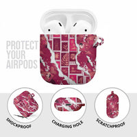 Hawaii Japanese Culture Pink AirPods Case Spring Cranes Aloha Pattern LT01 - Polynesian Pride