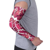 Hawaii Japanese Culture Pink Arm Sleeves Spring Cranes Aloha Pattern LT01 - Polynesian Pride