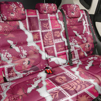 Hawaii Japanese Culture Pink Back Car Seat Cover Spring Cranes Aloha Pattern LT01 - Polynesian Pride