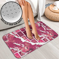 Hawaii Japanese Culture Pink Bathroom Set Spring Cranes Aloha Pattern LT01 - Polynesian Pride