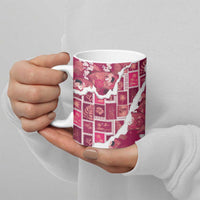 Hawaii Japanese Culture Pink Ceramic Mug Spring Cranes Aloha Pattern LT01 - Polynesian Pride