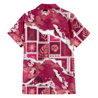 Hawaii Japanese Culture Pink Hawaiian Shirt Spring Cranes Aloha Pattern LT01 - Polynesian Pride
