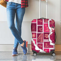 Hawaii Japanese Culture Pink Luggage Cover Spring Cranes Aloha Pattern LT01 - Polynesian Pride