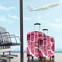 Hawaii Japanese Culture Pink Luggage Cover Spring Cranes Aloha Pattern LT01 - Polynesian Pride