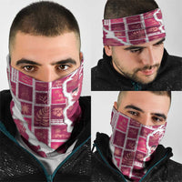 Hawaii Japanese Culture Pink Neck Gaiter Spring Cranes Aloha Pattern LT01 - Polynesian Pride