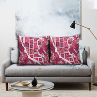 Hawaii Japanese Culture Pink Pillow Cover Spring Cranes Aloha Pattern LT01 - Polynesian Pride