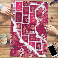 Hawaii Japanese Culture Pink Puzzle Spring Cranes Aloha Pattern LT01 Pink - Polynesian Pride
