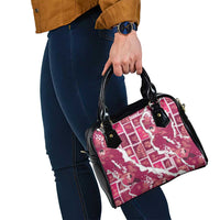 Hawaii Japanese Culture Pink Shoulder Handbag Spring Cranes Aloha Pattern LT01 - Polynesian Pride
