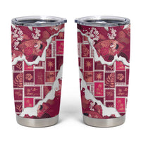 Hawaii Japanese Culture Pink Tumbler Cup Spring Cranes Aloha Pattern LT01 Pink - Polynesian Pride