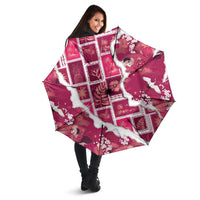Hawaii Japanese Culture Pink Umbrella Spring Cranes Aloha Pattern LT01 - Polynesian Pride