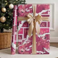Hawaii Japanese Culture Pink Wrapping Paper Spring Cranes Aloha Pattern LT01 - Polynesian Pride