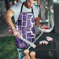 Hawaii Japanese Culture Purple Apron Spring Cranes Aloha Pattern LT01 - Polynesian Pride