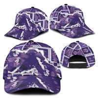 Hawaii Japanese Culture Purple Classic Cap Spring Cranes Aloha Pattern LT01 - Polynesian Pride