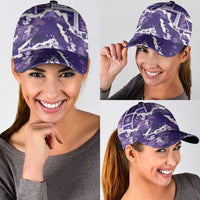 Hawaii Japanese Culture Purple Classic Cap Spring Cranes Aloha Pattern LT01 - Polynesian Pride