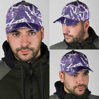 Hawaii Japanese Culture Purple Classic Cap Spring Cranes Aloha Pattern LT01 - Polynesian Pride