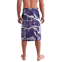Hawaii Japanese Culture Purple Lavalava Spring Cranes Aloha Pattern LT01 - Polynesian Pride