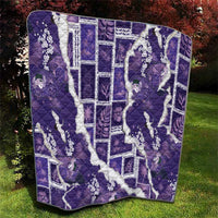 Hawaii Japanese Culture Purple Quilt Spring Cranes Aloha Pattern