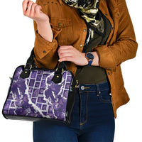 Hawaii Japanese Culture Purple Shoulder Handbag Spring Cranes Aloha Pattern LT01 - Polynesian Pride