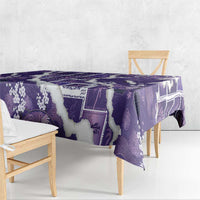 Hawaii Japanese Culture Purple Tablecloth Spring Cranes Aloha Pattern LT01 - Polynesian Pride
