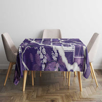 Hawaii Japanese Culture Purple Tablecloth Spring Cranes Aloha Pattern LT01 - Polynesian Pride