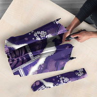Hawaii Japanese Culture Purple Umbrella Spring Cranes Aloha Pattern LT01 - Polynesian Pride