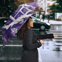 Hawaii Japanese Culture Purple Umbrella Spring Cranes Aloha Pattern LT01 - Polynesian Pride