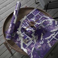 Hawaii Japanese Culture Purple Wrapping Paper Spring Cranes Aloha Pattern LT01 - Polynesian Pride