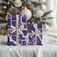 Hawaii Japanese Culture Purple Wrapping Paper Spring Cranes Aloha Pattern LT01 - Polynesian Pride