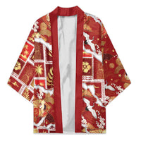 Hawaii Japanese Culture Red Kimono Spring Cranes Aloha Pattern LT01 Unisex Red - Polynesian Pride