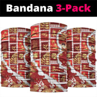 Hawaii Japanese Culture Red Neck Gaiter Spring Cranes Aloha Pattern LT01 package One Size: 25*50cm Red - Polynesian Pride