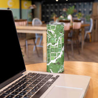 Hawaii Japanese Culture Sage Green Skinny Tumbler Spring Cranes Aloha Pattern LT01 - Polynesian Pride