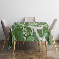 Hawaii Japanese Culture Sage Green Tablecloth Spring Cranes Aloha Pattern LT01 - Polynesian Pride
