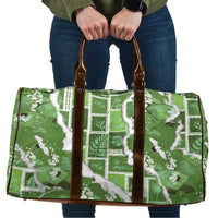Hawaii Japanese Culture Sage Green Travel Bag Spring Cranes Aloha Pattern LT01 Sage - Polynesian Pride
