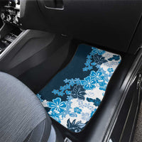Blue Hibiscus Plumeria Floral Car Mats LT01 - Polynesian Pride